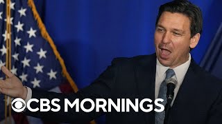 Florida Gov DeSantis embraces controversial bills foreign trip [upl. by Haneeja]