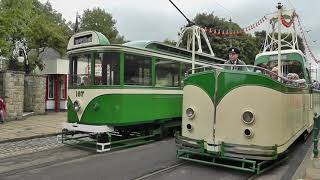 Blackpool Trams at Crich Tramway Village [upl. by Prissie]