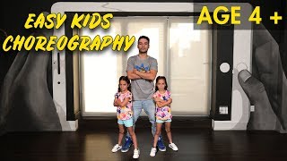 Easy Kids Choreography  Hip Hop Dance Tutorial AGES 4  MihranTV [upl. by Lianna]