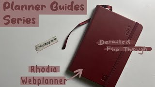 Rhodia Webplanner  Detailed Planner Flip Through  Planner Guides Series [upl. by Hazaki]