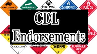 CDL Endorsements  What are they amp How to get them [upl. by Adnomal]