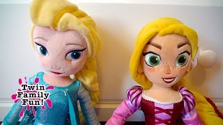 Elsa and RAPUNZEL Behind the Scenes and Bloopers [upl. by Ellesij]