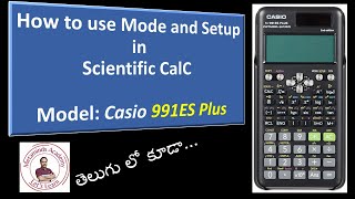 How to use Mode and Setup in Fx991ES Plus 2nd Edition  Mode  Setup  Engineering CalC [upl. by Zillah]