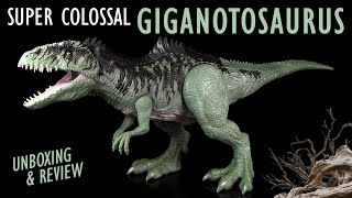 Mattel ® Jurassic World ™ Dominion  XXL Super Colossal Giganotosaurus  Unboxing amp Review [upl. by Roque666]