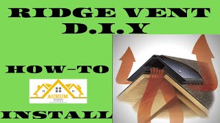 HowTo Install Ridge VentilationStep by Step Attic Cool Down [upl. by Ivory]