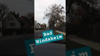 Bad Windsheim  Fahrt durch den Ort verkehr strasse [upl. by Lunt395]