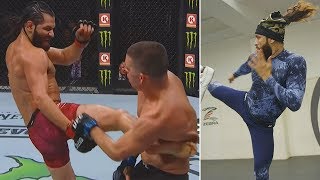 The Kicking Skills Of Jorge Masvidal [upl. by Niarb668]