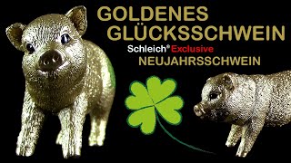 Schleich ® Goldenes Glücksschwein  Lucky Golden Pig  Limited Edition  Review [upl. by Orual]