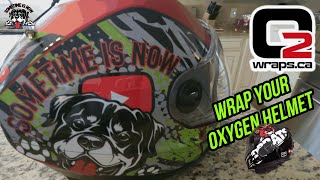 CUSTOM BRP OXYGEN SE HELMET WRAP from o2Wrapsca [upl. by Marino]