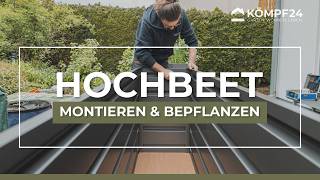 Biohort HochBeet  Montieren Befüllen Bepflanzen [upl. by Areval]