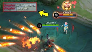 ENEMY ANGELA FELL INLOVE with MY GUSION 😂 fasthand rizz [upl. by Nirol]