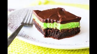 THE BEST Mint Chocolate Brownies Recipe [upl. by Ibur]