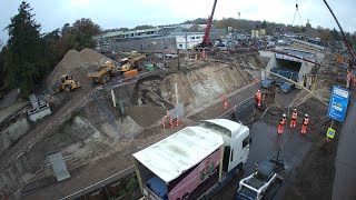 Timelapse onderdoorgangen station Nunspeet [upl. by Altman682]