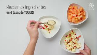 Yogurt con frutas dulces – Receta Saludable [upl. by Eirojram]