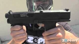 Tippmann TiPX Paintball Pistol Test Shoot [upl. by Wattenberg]