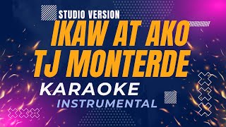 Ikaw at Ako  Tj Monterde Karaoke Studio Version [upl. by Adlemy]