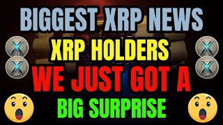 XRP NEWS  RIPPLE XRP HOLDERS WE JUST GOT A BIG SURPRISE  XRP BIGGEST NEWS TODAYS trading [upl. by Sib]