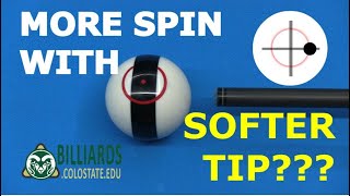 Can a SOFTER TIP Put MORE SPIN on the Ball  MYTHBUSTING Answers [upl. by Issirk]