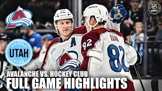 Colorado Avalanche vs Utah Hockey Club  Full Game Highlights  ESPN NHL [upl. by Beatrix]