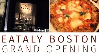 EATALY IN 2 MINUTES  Eataly Boston Grand Opening [upl. by Htor]