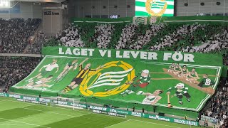 Hammarby  Djurgården 2024 MÄKTIGT TIFO [upl. by Ahsenod200]