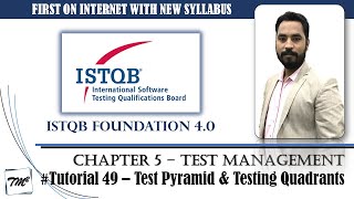 ISTQB FOUNDATION 40  Tutorial 49  Test Pyramid  Testing Quadrants  Test Management  CTFL [upl. by Kcirreg]