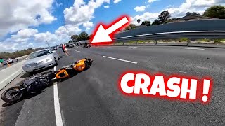 GROS ACCIDENT ENTRE 2 MOTOS 🚑😱 Motards à terre Crash amp Rage 2024 [upl. by Assenaj]