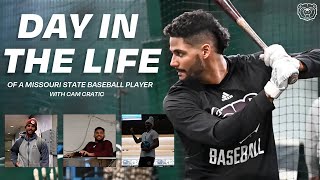 DAY IN THE LIFE OF A MISSOURI STATE BASEBALL PLAYER  with Cam Cratic [upl. by Anoy]