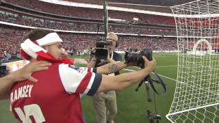 Arsenal FA Cup final pitchside celebrations [upl. by Noreik614]