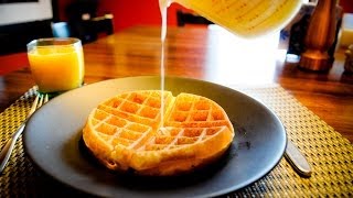 5 Minute Fluffy Waffle Recipe [upl. by Yesnik]