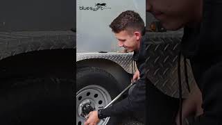 The BEST way to Torque Your Trailer Lug Nuts shorts trailerrepair trailerservice diy trailer [upl. by Enomis]