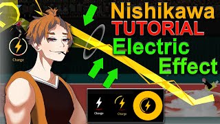 The Spike Volleyball 3x3 Nishikawa TUTORIAL Electric Effect Spike Best S Rank [upl. by Aicercul]