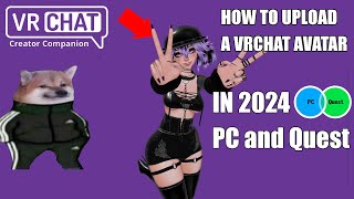 How to upload a VRChat Avatar in 2024 Creator Companion tutorial PC  Quest [upl. by Donelle]