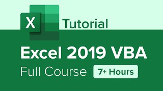 Excel 2019 VBA Full Course Tutorial 7 Hours [upl. by Conny]