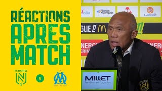 FC Nantes  OM  la réaction dAntoine Kombouaré [upl. by Maurita185]