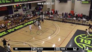 Brady Koehler  Indy Heat  2024 Nike EYBL Highlights [upl. by Aliuqat]