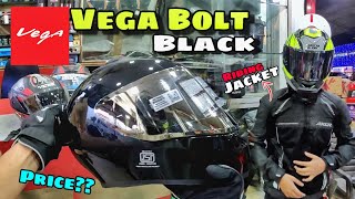 Vega Bolt Black Helmet  Best Helmet under 1500  Vega Bolt Helmet under 2000 [upl. by Anela]