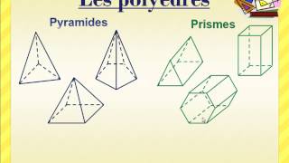 Les caractéristiques des solides corps ronds polyèdres sommets faces arêtes et développements [upl. by Ardin]