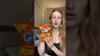 Brit🏴󠁧󠁢󠁥󠁮󠁧󠁿 tries Indian🇮🇳 snacks  Kurkure taste test india indianfood [upl. by Belle]