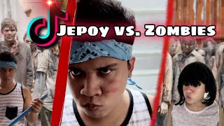 Jepoy TikTok Part 34 JEPOY vs Zombies [upl. by Knox]