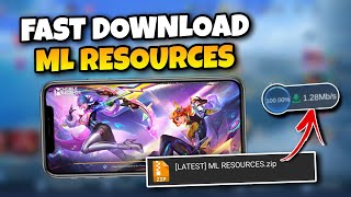 HOW TO MANUAL DOWNLOAD MOBILE LEGENDS RESOURCES  FAST DOWNLOAD RESOURCES IN MOBILE LEGENDS [upl. by Danika515]