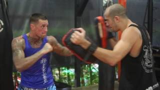 Nieky Holzken training Lethwei with Dave Leduc [upl. by Fawna]