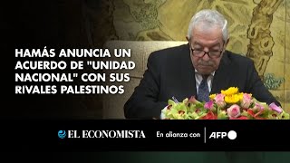 Hamás anuncia un acuerdo de quotunidad nacionalquot con sus rivales palestinos [upl. by Paehpos]