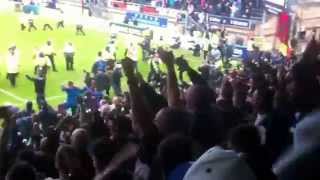 Full time pitch invasion at Wycombe Wanderers vs Bristol Rovers [upl. by Hassin]