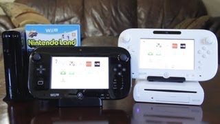 Wii U Deluxe Black vs Basic White Set Unboxing amp Comparison [upl. by Changaris]