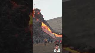 Bhut hi khtnak jawlamukhi volcano volcanicisland fire volcanoisland nature volcanic lava [upl. by Yanad71]