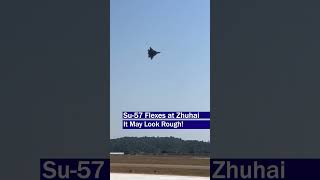 Su57 Incredible Aerobatics at Zhuhai Russias Stealth Fighter in Action [upl. by Annaxor]