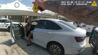 Entitled Woman Turns Traffic Ticket Into Felony  Police Bodycam [upl. by Leinod]