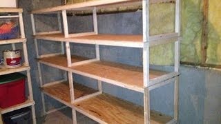 Quick easy cheap storage shelves [upl. by Chrisoula841]