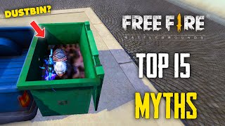 Top 15 Mythbusters in FREEFIRE Battleground  FREEFIRE Myths 245 [upl. by Ania]